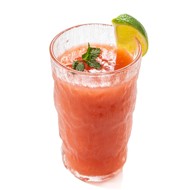 Кисель из клубники с лаймом и мятой