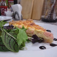 Киш лорен с слабосоленым лососем