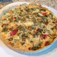 Киш лорен с зеленым горошком