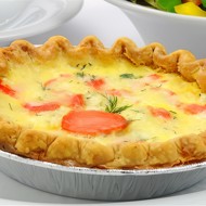 Киш со свежим лососем и укропом