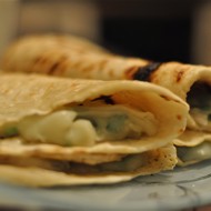 Кыстыбый с зеленым луком