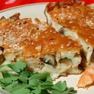 Клафути из креветок с грибами