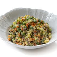 Классический оливье с языком