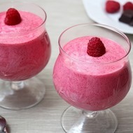 Клюквенный мусс с манкой