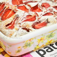 Клубничный кекс с ванилью