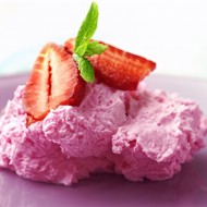 Клубничный мусс с белками