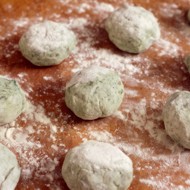 Кнедлики с зеленью