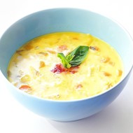 Кокосовый суп из лука-порея