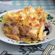 Колбаски с пастой