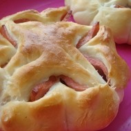 Колбасные цветочки к завтраку