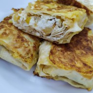 Конвертики из лаваша с творогом и яблоком