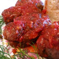 Котлеты в винно-томатном соусе (Судзукакья)