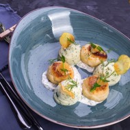 Котлеты из щуки с трюфельным пюре и картофелем