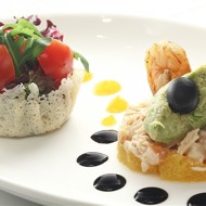 Крабовый салат с йогуртовой заправкой