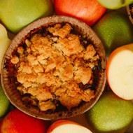 Крамбл сливово-яблочный