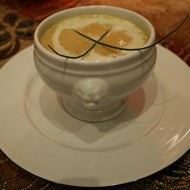 Крем-суп из каштанов с коньяком