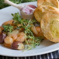 Креветки на гриле с чабрецом