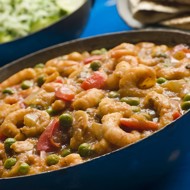 Креветки с красным перцем в соусе из кокосового молока с карри (Panang Kung)