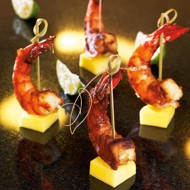 Креветки с манго