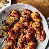 Креветки в кокосовой карамели