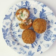 Крокеты из серых креветок