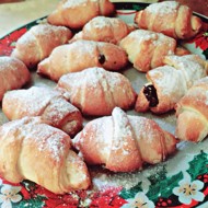 Круассаны с шоколадом