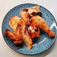 Курица на соли в томатном маринаде