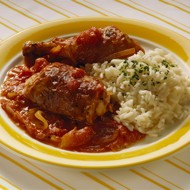 Курица по-охотничьи с рисом