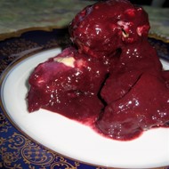 Курица с ежевикой