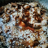 Курица с кунжутом и медом