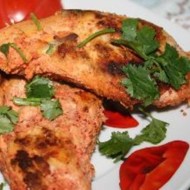 Курица с тандури масала и йогуртовой заправкой