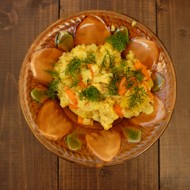 Курица с тыквой и рисом