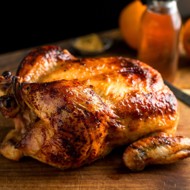 Курица с яблоками в медово-горчичном маринаде