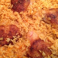 Курица в рисовой шубе