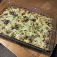 Куриная грудка с шампиньонами и сыром