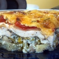 Куриная запеканка с картофелем и грибами «по-французски»