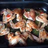 Куриные крылышки в апельсинах с чили