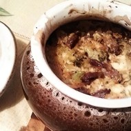 Куриные сердца с овощами в горшочке