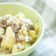 Куриные желудки с картошкой