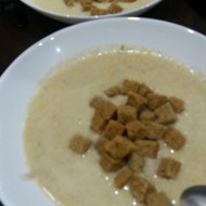 Куриный суп-пюре с шампиньонами