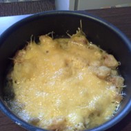 Куриное филе, запеченное с яблоками