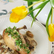 Куриное фрикасе с грибами