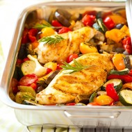 Куриное рагу с репой, морковью, луком и помидорами