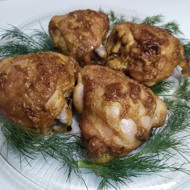 Куриные бедра с горчицей