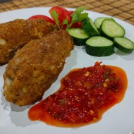 Куриные купаты с луком