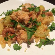 Кускус с индейкой, апельсинами и кешью