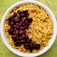 Кускус с карри и фасолью