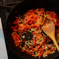 Кускус с овощами и грибами