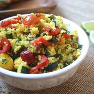 Кускус с овощами и зеленью