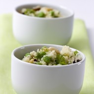 Кускус с зеленым горошком и мятой